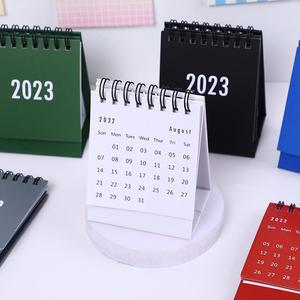Mini Calendario de escritorio de nuevo diseño, calendario de mesa de papel de doble bobina para planificador - Product Image 6