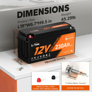 ระบบพลังงานแสงอาทิตย์ US Stock 230ah ขายส่ง แบตเตอรี่ลิเธียมไอออน Lifepo4 12V - Product Image 2