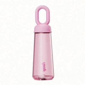 Petal-Shaped 500ml Reusable Water <b>Bottle</b> with Anti-Corrosion Coating and Straw Cap - Product Image 3