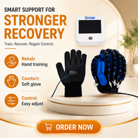 Gants robotiques de rééducation pour la thérapie de la main - Entraînement pneumatique des doigts, entraînement quotidien, pour AVC, paralysie, hémiplégie