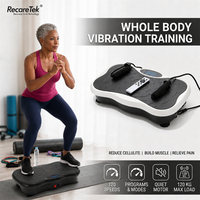 Crazy Fit Masaj 1500W Titreşimli Plaka Egzersiz Makinesi Kilo Verme Titreşimli Platform Masaj Aleti Mini Ultra İnce Ayakta Kullanılan Fitness Cihazı