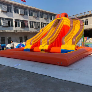 Castillo hinchable para niños, parque acuático al aire libre, con tobogán de piscina, a la venta - Product Image 5