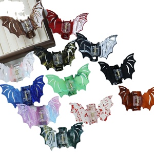 Western Bat Ghost <span class=keywords><strong>Horror</strong></span> Halloween Garra Pinzas para el cabello Niñas Moda Lindo Personaje de dibujos animados Acrílico Fiesta de cabello Dulce Acrílico - Product Image 3