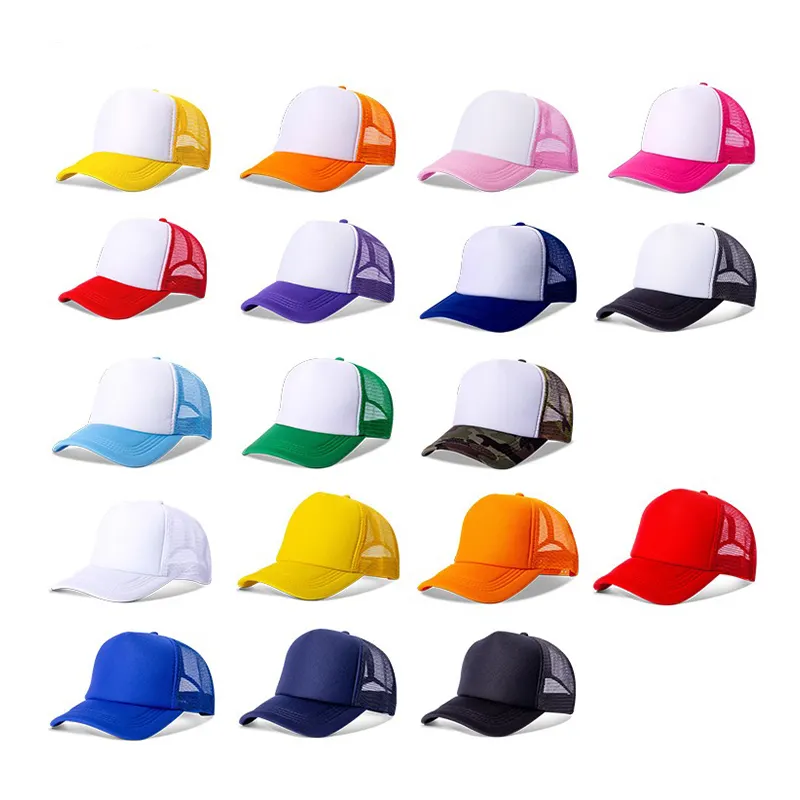 Bán Buôn Gorras Gorros Trống Đồng Bằng Thể Thao Thêu Hip Hop Tùy Chỉnh Logo In Cha Bóng Chày Bọt Lưới Cap Trucker Hat Với Dây Thừng