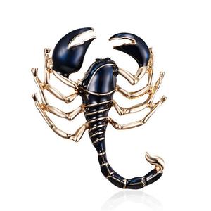 Europe and the United States new fashion creative <strong>scorpion</strong> painting <strong>oil</strong> animal brooch personality insect chest accessories gift - Product Image 1