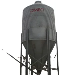 Sistema de almacenamiento y transportador de alimentos, equipo de silo de alimentación para granja, asador de pollos de acero galvanizado por inmersión en caliente, en venta