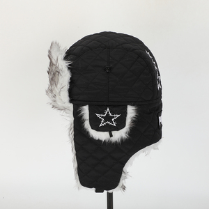 Chapeau d'hiver unisexe personnalisé imperméable en fausse fourrure avec rabat d'oreille et rembourrage pour les fêtes, les sports, les hommes et les femmes, chapeau chaud - Product Image 3