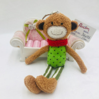 Porte-clés en peluche lapin mignon de haute qualité personnalisés par le fabricant – Jouets en peluche personnalisés