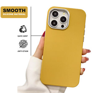 Wholesale Business Design PC Texture Soft Shell Simple Solid Color Shockproof Mobile <b>Phone</b> Case for 17 Pro Max 16 - Product Image 3