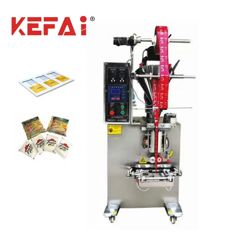 Вертикальная 3-х упаковочная машина KEFAI для упаковки порошковых пакетов с тремя боковыми уплотнением