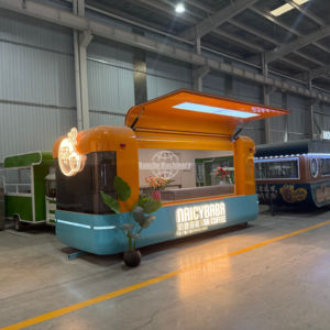 Carrito de Comida Rápida de Acero Inoxidable Personalizado OEM, Opción para Helados, Multifuncional para Alitas de Pollo, Costillas y Papas Fritas, Personalizable - Product Image 1