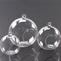 Bougeoirs en verre de 8 cm, bougeoirs suspendus pour lumières chauffe-plat et plantes aériennes pour mariage et rassemblements familiaux