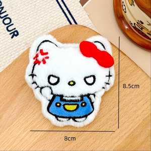 Custom <b>Plush</b> Hello Keychain Wholesale Hot Selling Keychain High Quality <b>Plush</b> Keychains Toys - Product Image 3