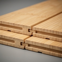 Plancher en bois de bambou d'intérieur certifié ISO9001 à haute dureté pour entrepôt, bureau et style industriel