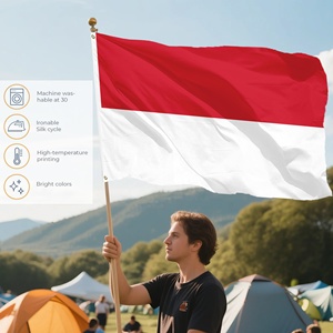 Doppelseitige Werbe-Polyesterbanner-Flaggen 90x150cm Maßgefertigte Flagge Indonesien Nationalflagge Indonesisch Sang Saka Merah Putih - Product Image 3
