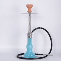 Chicha portable haut de gamme moderne en acier inoxydable, couleurs mélangées, techniques de miroir uniques, écologique, durable, nouveau design