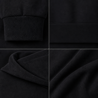 Sweat à capuche oversize 100 % coton pour homme avec poignets et ourlet côtelés, couleur unie, manches longues – Fabricant de vêtements