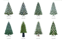 2026 Neues Design Luxuriöser Voll-PE&PVC Vorbeleuchteter Weihnachtsbaum Feiertagsdekoration LED 7ft PE Christbaum