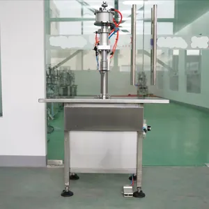 Semi automatic aerosol can sealing machine