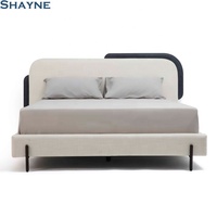 KT Shayne China ODM Furniture Factory : Lit double en tissu de style italien antique avec rangement, personnalisable