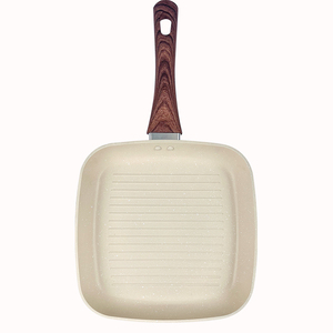 Không dính NHÔM VUÔNG Fry <span class=keywords><strong>Pan</strong></span> không dính vuông vỉ nướng gấp gỗ xử lý - Product Image 5