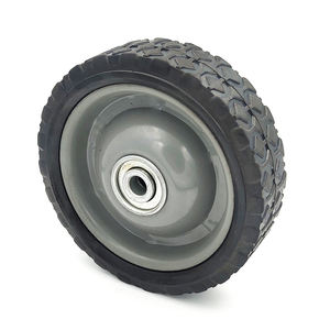 Remplacement de roue de jante de pneu de roues de chariot en caoutchouc solide de 10 "pour le chariot résistant en caoutchouc dur - Product Image 4