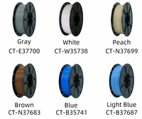 Filament PLA 1,75 mm 1 kg pour imprimante 3D, précision +/-0,02 mm, sans nœuds, compatible avec toutes les imprimantes FDM