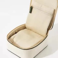 Petite boîte à bijoux en toile avec fermeture éclair pour sublimation, vente en gros d'accessoires, collier, boucles d'oreilles, bracelet, bague, avec sac