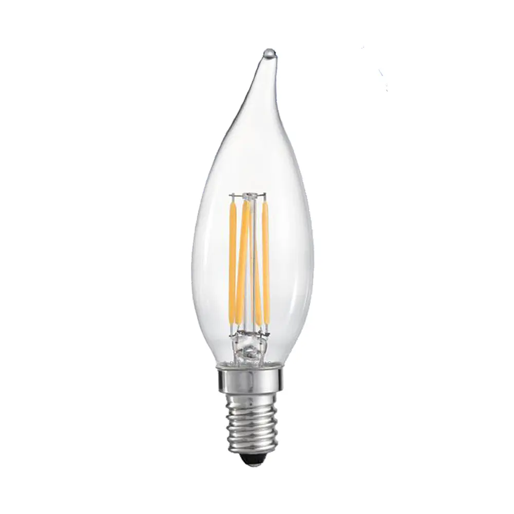 Nhà Máy Giá AC110V 220V Edison phong cách C35 c35l Đèn chùm bóng đèn, nhấp nháy miễn phí Retro LED filment đèn