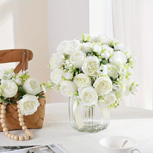 4 paquets <span class=keywords><strong>de</strong></span> <span class=keywords><strong>fleurs</strong></span> <span class=keywords><strong>de</strong></span> pivoines artificielles, fausses pivoines, bouquet <span class=keywords><strong>de</strong></span> <span class=keywords><strong>printemps</strong></span> pour centre <span class=keywords><strong>de</strong></span> table, mariage, fête, décoration <span class=keywords><strong>de</strong></span> la maison - Product Image 2
