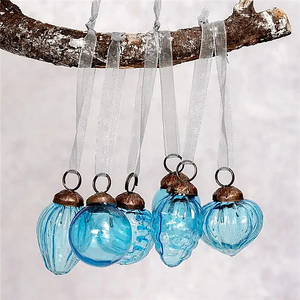 العنبر الساخن عيد الميلاد-20 زجاج زينة شجرة عيد الميلاد-زينة صغيرة-كرات عيد الميلاد - Product Image 5