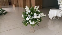 Bola Bunga Hijau 70cm Desain Baru untuk Pernikahan, Hiasan Tengah Meja Buatan dengan Daun Eucalyptus