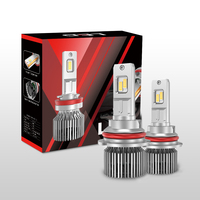 LANSEKO Phare LED automobile haute luminosité X12S 9004 9007 H13 H4 avec puce LED GC 55W 10000LM pour ampoules de phares LED de voiture