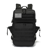 Sac à bandoulière tactique unisexe en nylon Oxford durable, design personnalisé, confortable, imperméable, 20-36L