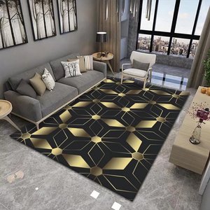3D Impreso Hexágono Enrejado Diseño Panal Oficina Área <span class=keywords><strong>Alfombra</strong></span> rombo Luz de neón <span class=keywords><strong>Alfombra</strong></span> geométrica de lujo - Product Image 2