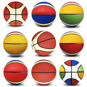 Preiswerter Verkauf Basketball hochwertiger Basketball Größe 7 individuelles Logo Basketball-Ball zum Training