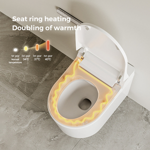 ชุดโถส้วมอัจฉริยะแบบแขวนติดผนังอัจฉริยะใหม่ที่คลุมที่นั่งพร้อมที่ดักฝาพับอัตโนมัติ - Product Image 3