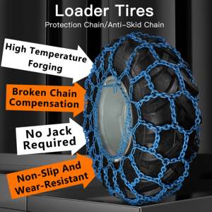 Bohu Điều kiện Mới nặng nhiệm vụ hợp kim thép lâm nghiệp tuyết <span class=keywords><strong>chains</strong></span> với lốp bảo vệ màu xanh 235-255mm chiều rộng 40 km/h tốc độ tối đa - Product Image 2