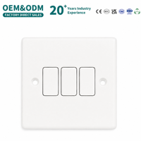 VNX universel meilleur vendeur prise électrique prise 10A bakélite interrupteurs muraux British Standard panneau blanc prise de courant pour la maison