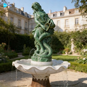 <span class=keywords><strong>Fontana</strong></span> a Muro da Giardino con Scultura in Marmo <span class=keywords><strong>di</strong></span> Donna, Statua Femminile con Cascata - Product Image 5