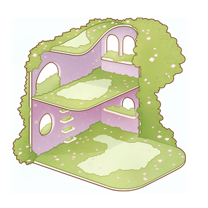 Unik dán trang trí cảnh <span class=keywords><strong>3D</strong></span> hình dán cắt yên tĩnh phong cảnh lập thể thu nhỏ hoạt hình động vật chim rừng Ngôi nhà trên cây - Product Image 2