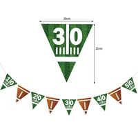 Kostengünstiges Flaggen-Set aus Papier für Fußballspiele 2026, Partydekoration, Anpassbar für Geburtstage, Hängende Banner