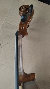 Violín estilo <span class=keywords><strong>barroco</strong></span> 4/4 con tapa de abeto, fondo de arce flameado, diapasón de ébano, sonido dulce, barniz espiritual, cuerdas de nailon, venta al por mayor - Product Image 5