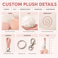 Jouet en peluche personnalisé OEM ODM, animal en peluche, mascotte, porte-clés Collagen Orb Pal, cadeau d'entreprise pour la beauté et les soins de la peau, promotion du logo