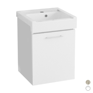 Mueble de Baño Suspendido con Lavabo Cerámico de 1 Puerta, Olmo Montano 50x50 cm - Product Image 3