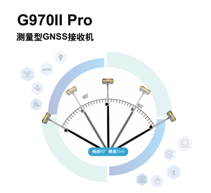 Unistrong G970II pro/ G970C/G990II GNSS RTK ฐานสำหรับการสำรวจที่ดิน IP67จีพีเอสเฟืองท้ายความถี่คู่ปรับกำลังไฟได้5กม. - Product Image 5