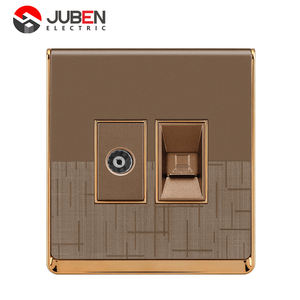 범용 전화, 전기 비디오 월 전원 콘센트, PC 듀얼 포트 TV 안테나 전원 소켓 + 전화 전원 콘센트 - Product Image 2