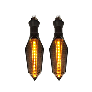 Feux de jour universels ADT pour moto, 12 LED, bleus, clignotants dynamiques jaunes, clignotants séquentiels à défilement - Product Image 3
