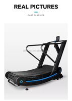 Caminadora Curva Manual de Uso Comercial, Resistente, Sin Motor, Autoalimentada, Equipo de Fitness y Cardio para Gimnasios y Clubes