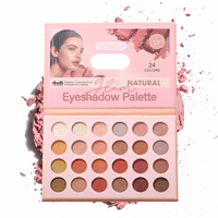 Palette de maquillage pour les yeux Julystar, 24 couleurs naturelles luxueuses, résistantes à l'eau et longue durée, couleurs charmantes et professionnelles